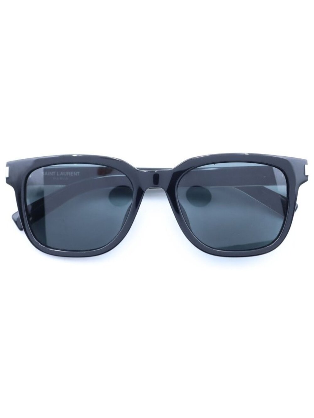 Saint Laurent Paris Wellington Sunglasses Temple Logo Eyewear Black Lens SL 711